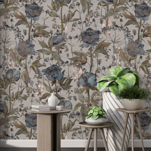 Papier peint motif XL - Motif floral