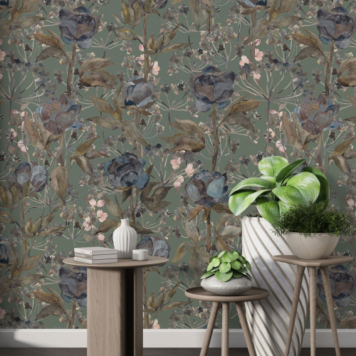 Papier peint motif XL - Motif floral