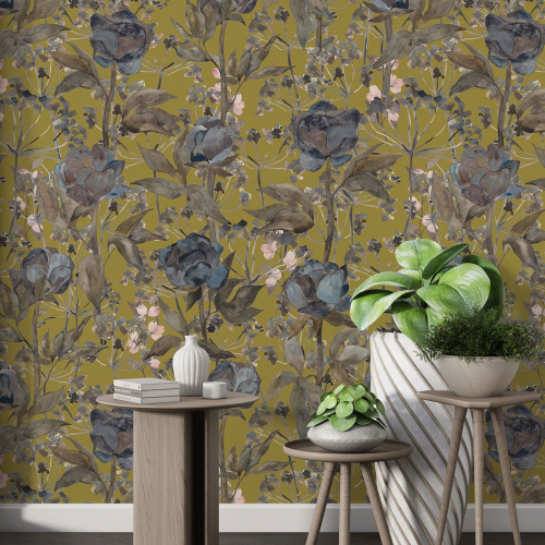 Papier peint motif XL - Motif floral