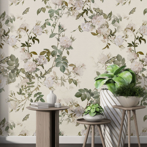 Papier peint motif XL - Motif floral