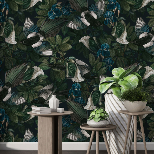 Papier peint motif XL - Motif floral