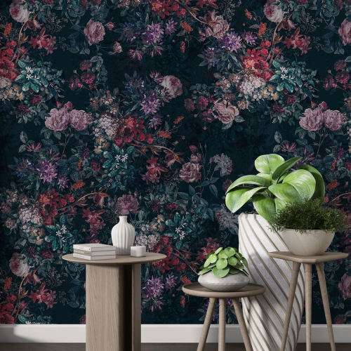 Papier peint motif XL - Motif floral