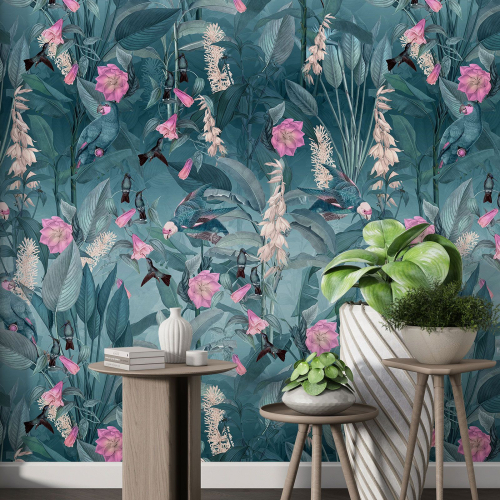 Papier peint motif XL - Motif floral