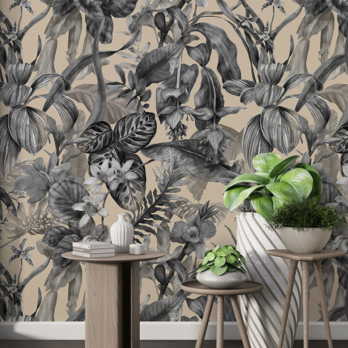 Papier peint motif XL - Motif floral