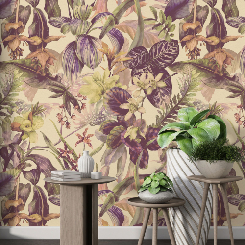 Papier peint motif XL - Motif floral