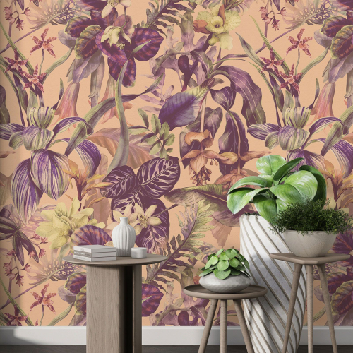 Papier peint motif XL - Motif floral