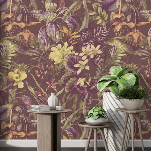 Papier peint motif XL - Motif floral