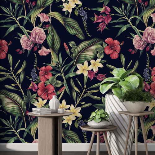 Papier peint motif XL - Motif floral