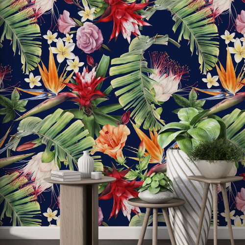 Papier peint motif XL - Motif floral