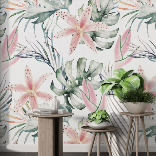 Papier peint motif XL - Motif floral