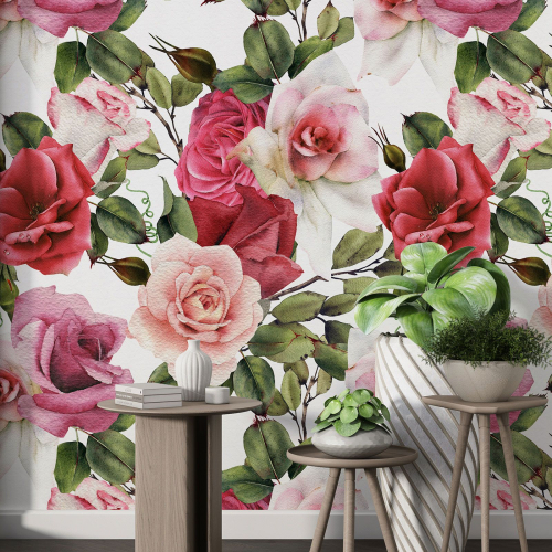 Papier peint motif XL - Motif floral