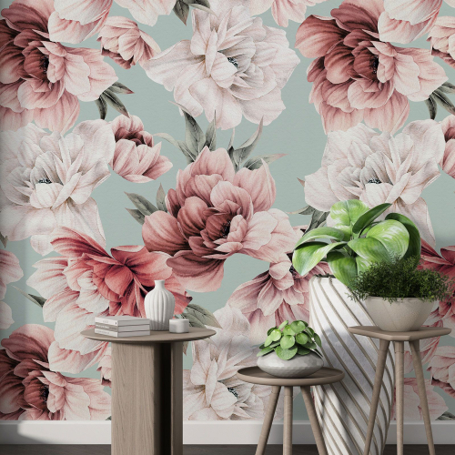 Papier peint motif XL - Motif floral