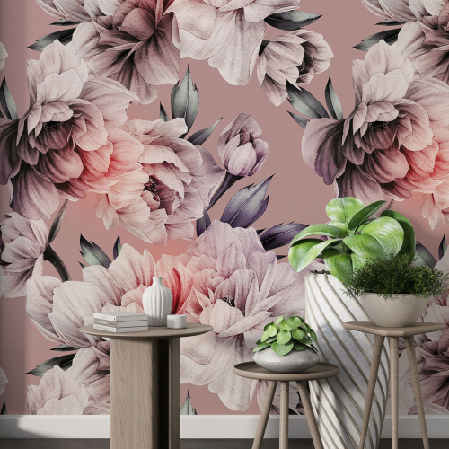 Papier peint motif XL - Motif floral