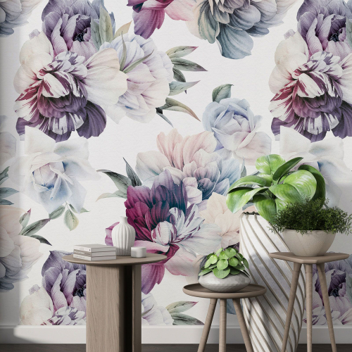 Papier peint motif XL - Motif floral