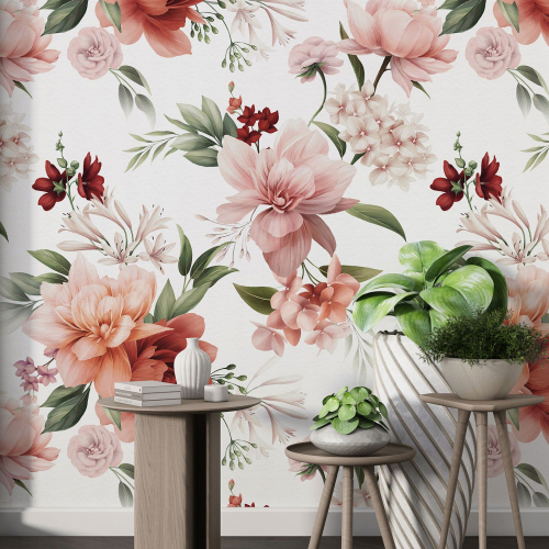 Papier peint motif XL - Motif floral