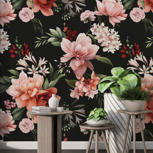 Papier peint motif XL - Motif floral