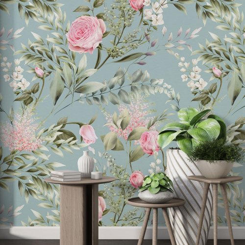 Papier peint motif XL - Motif floral