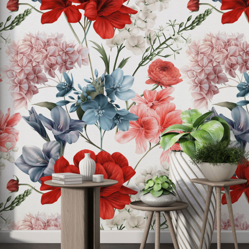 Papier peint motif XL - Motif floral