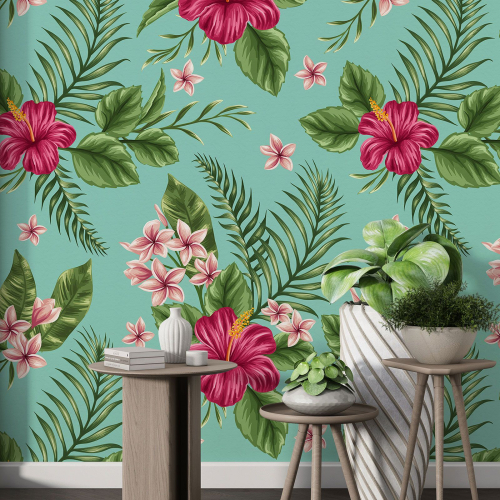 Papier peint motif XL - Motif floral