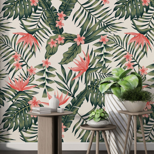 Papier peint motif XL - Motif floral