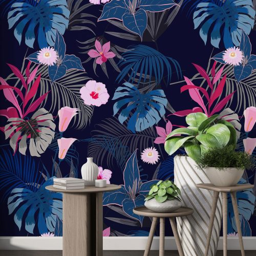 Papier peint motif XL - Motif floral