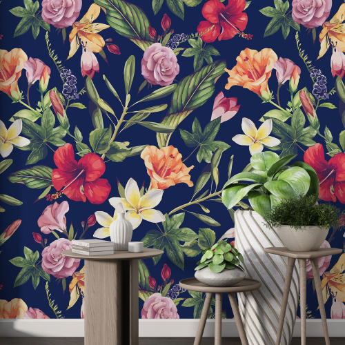 Papier peint motif XL - Motif floral