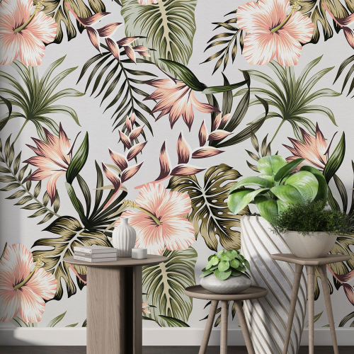 Papier peint motif XL - Motif floral