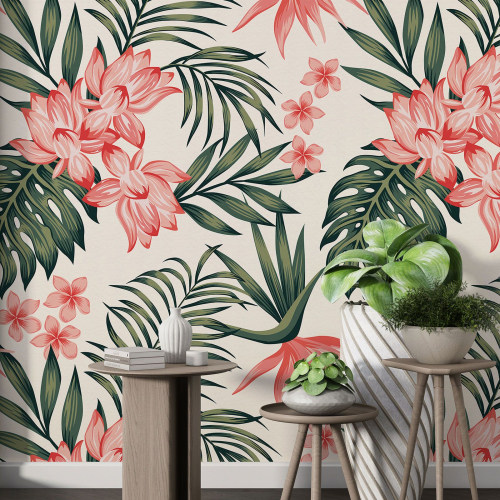 Papier peint motif XL - Motif floral