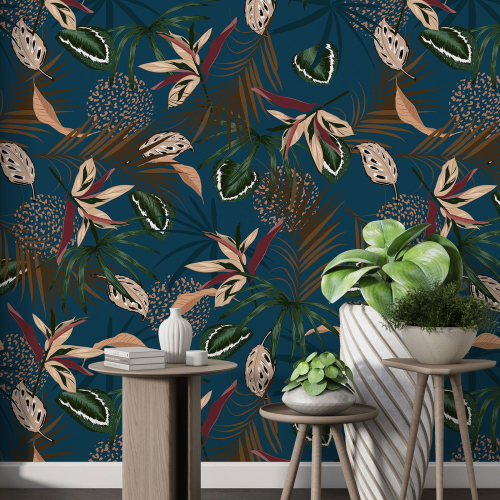 Papier peint motif XL - Motif floral