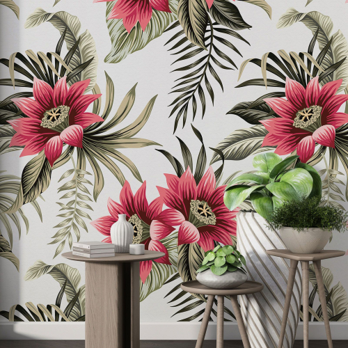 Papier peint motif XL - Motif floral
