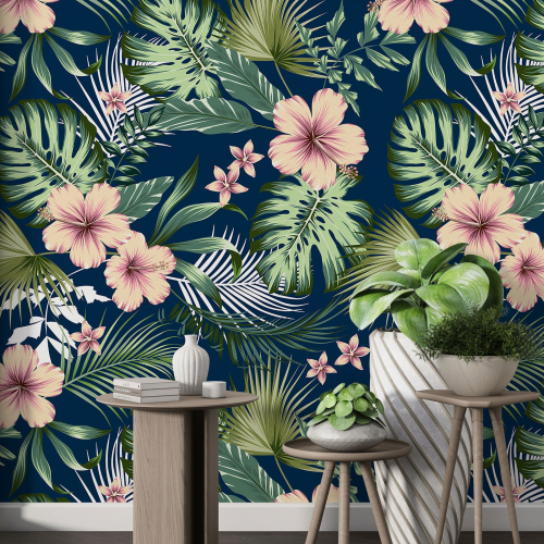 Papier peint motif XL - Motif floral