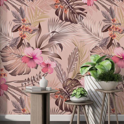 Papier peint motif XL - Motif floral