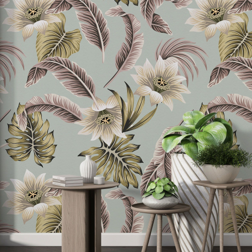 Papier peint motif XL - Motif floral