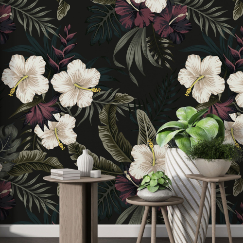Papier peint motif XL - Motif floral