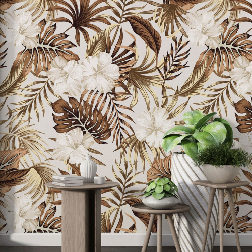 Papier peint motif XL - Motif floral