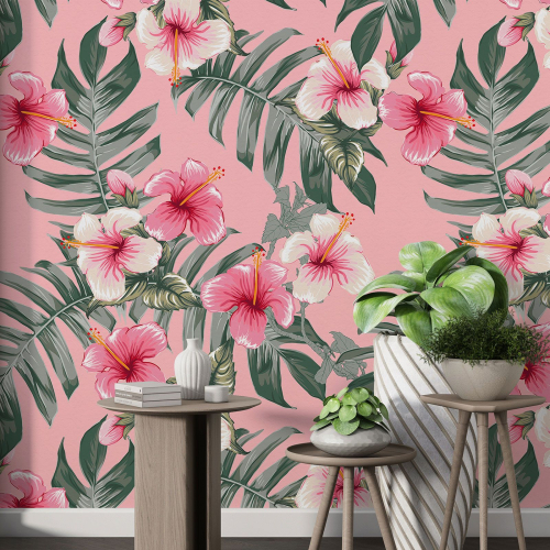 Papier peint motif XL - Motif floral