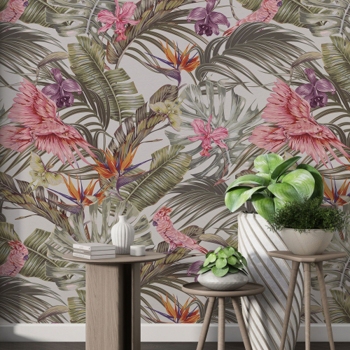 Papier peint motif XL - Motif floral