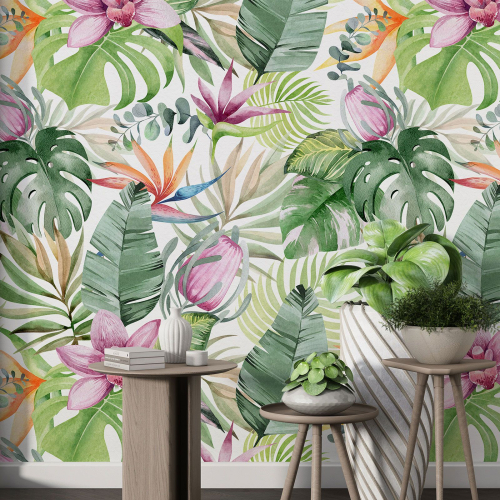 Papier peint motif XL - Motif tropical