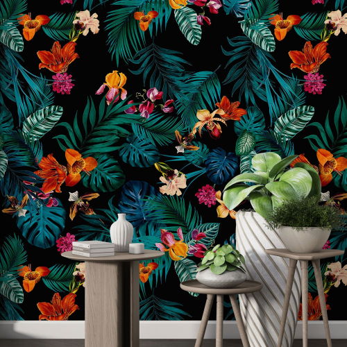 Papier peint motif XL - Motif tropical