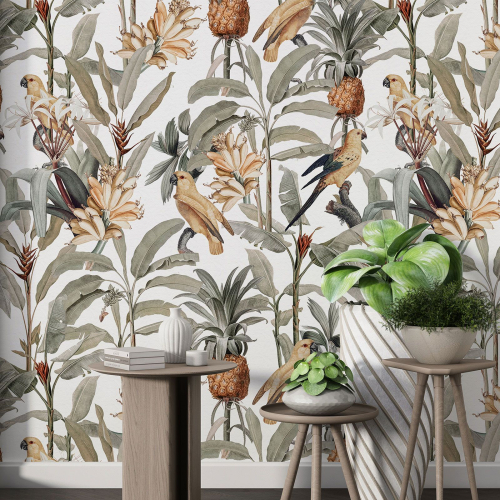 Papier peint motif XL - Motif tropical