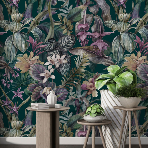 Papier peint motif XL - Motif tropical