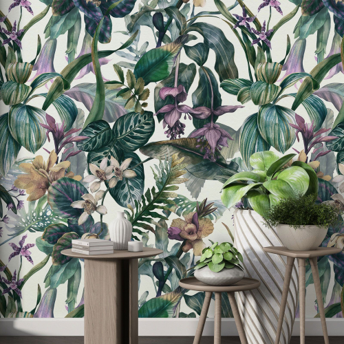 Papier peint motif XL - Motif tropical