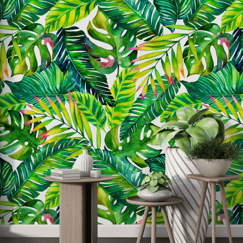 Papier peint motif XL - Motif tropical