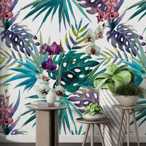 Papier peint motif XL - Motif tropical