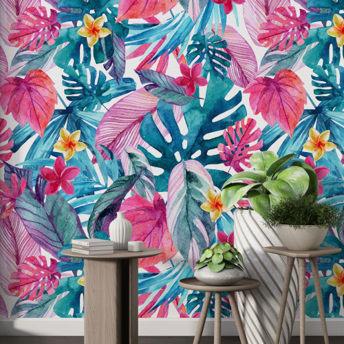 Papier peint motif XL - Motif tropical
