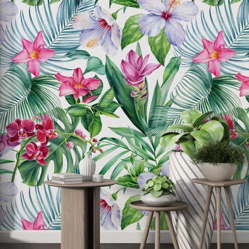 Papier peint motif XL - Motif tropical