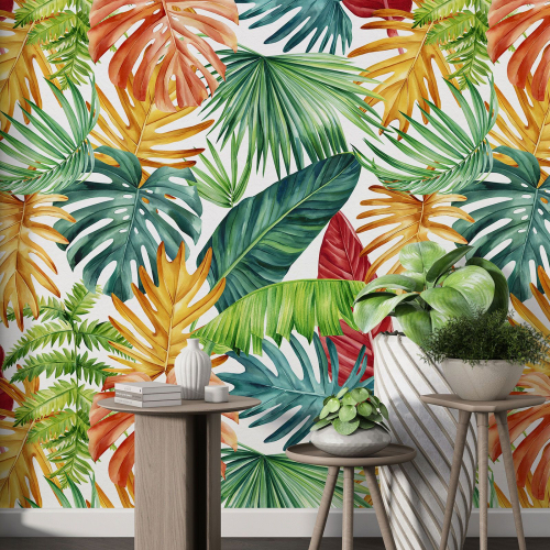 Papier peint motif XL - Motif tropical