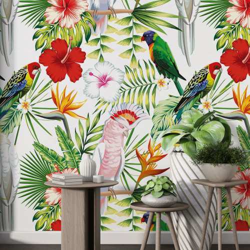 Papier peint motif XL - Motif tropical