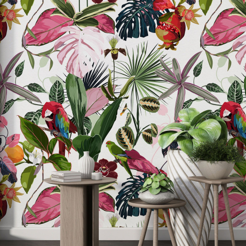 Papier peint motif XL - Motif tropical