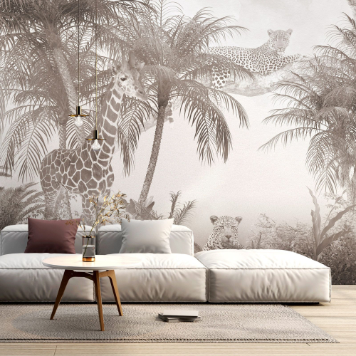 Papier peint panoramique - Animaux de la Jungle